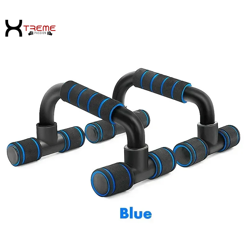 H-Shaped Push-Up Bracket for Enhanced Pectoral Muscle Training - Compact Home Fitness Equipment for Men