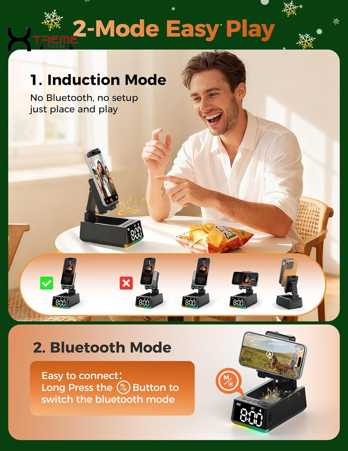 Transform Your Sound Experience: Induction Bluetooth Speaker with HD Audio - The Ultimate Gift for Every Occasion!