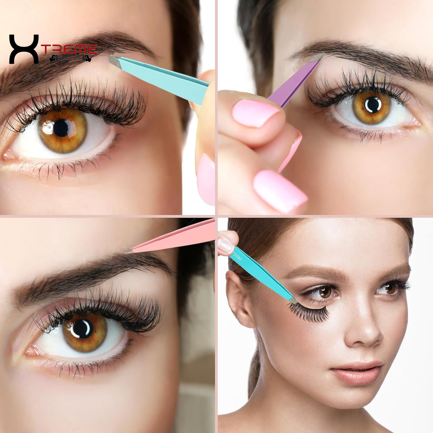 Ultimate 7-Piece Eyebrow Tweezers Kit for Women - Precision Plucker Set with Scissors, Razor & Spoolie for Flawless Facial Grooming