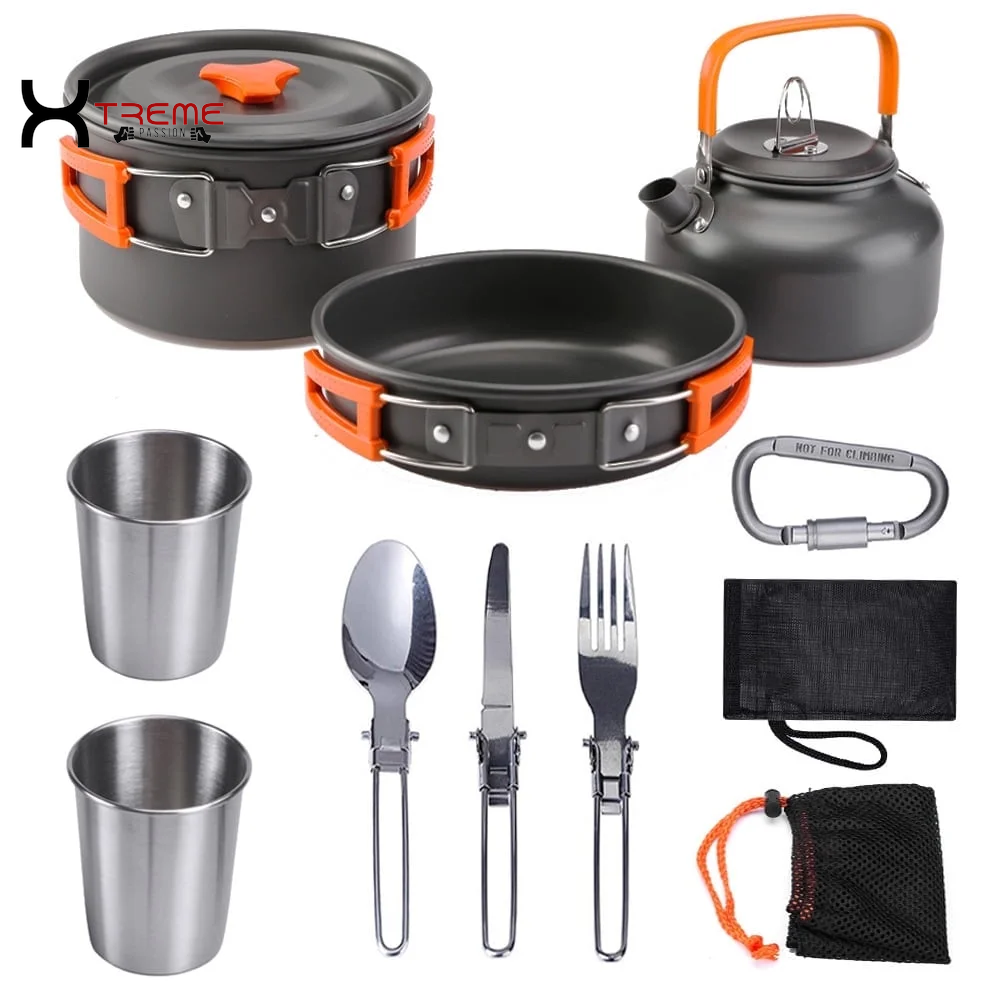 11-Piece Lightweight Camping Cookware Set 