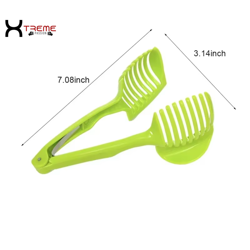 Versatile Handheld Tomato Slicer & Fruit/Vegetable Cutter - Essential Kitchen Gadget for Effortless Food Prep!
