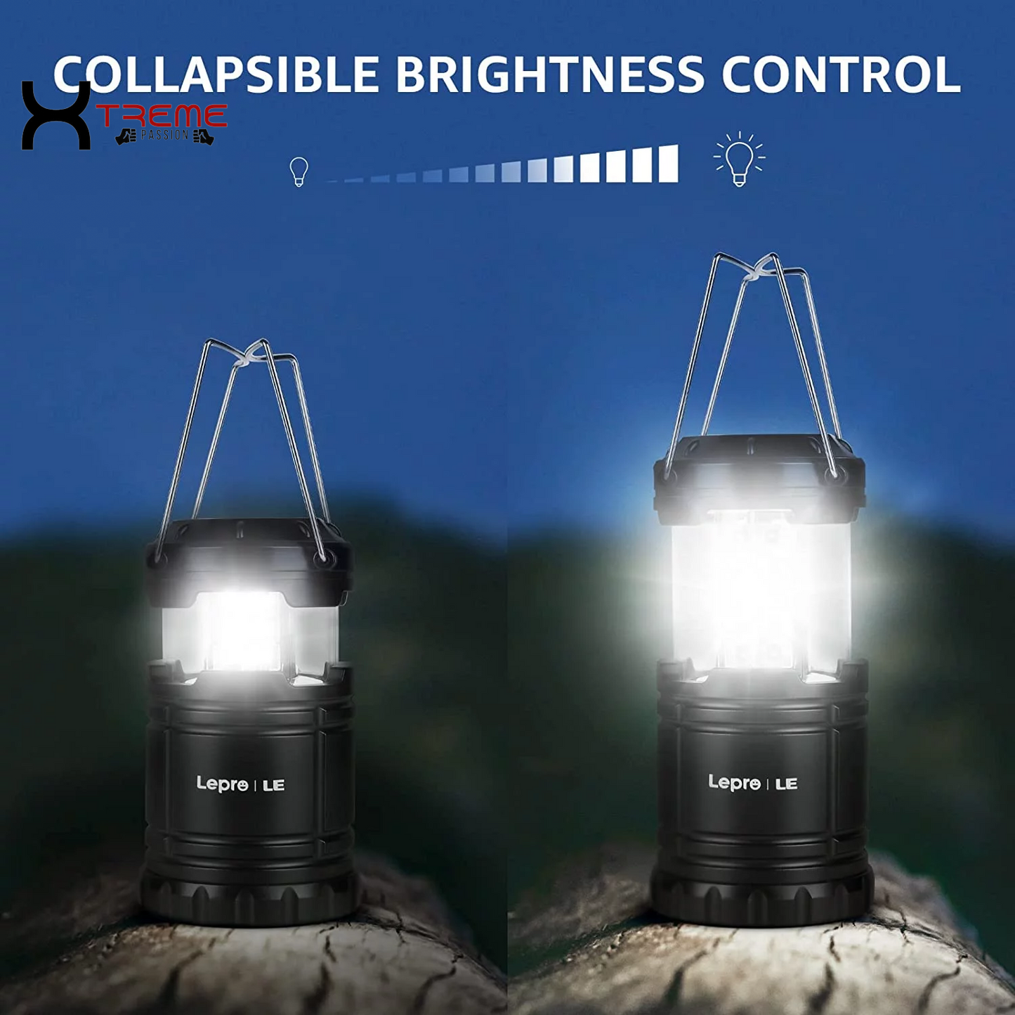 Illuminate Your Adventures with the Super Bright LED Collapsible Camping Lantern 4-Pack - Portable, Waterproof Emergency Lights for Every Outdoor Experience