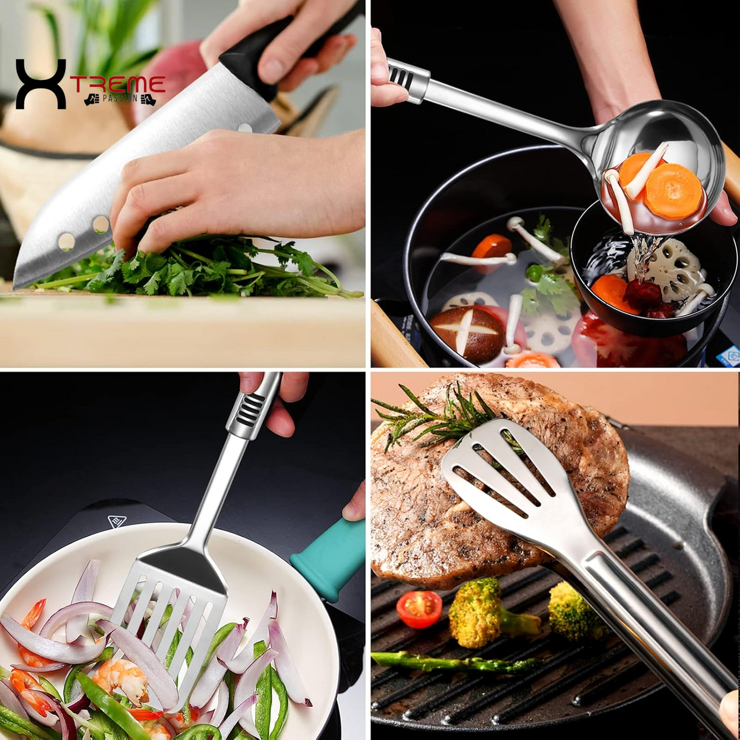 Ultimate 14-Piece Stainless Steel Camping Cooking Set - Your Complete Outdoor Kitchen Companion with Portable Storage Bag for Grilling, BBQ, and Adventure Cooking!