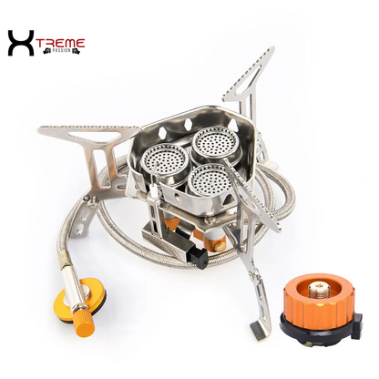 Portable High-Power Camping Gas Stove - Perfect for Picnics, Barbecues, and Outdoor Adventures!