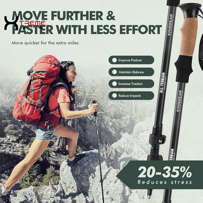 XtremePassion Ultra-Light Professional Hiking Poles - Adventure Ready