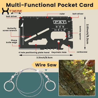 35-in-1 Ultimate Survival Kit - Essential Emergency Gear for Camping, Fishing, and Hunting - Perfect Gift for Men!