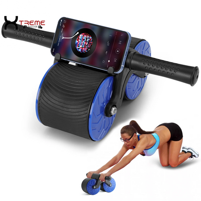 Transform Your Core with the Dual Wheel Automatic Rebound Abdominal Wheel - The Ultimate Home Fitness Trainer