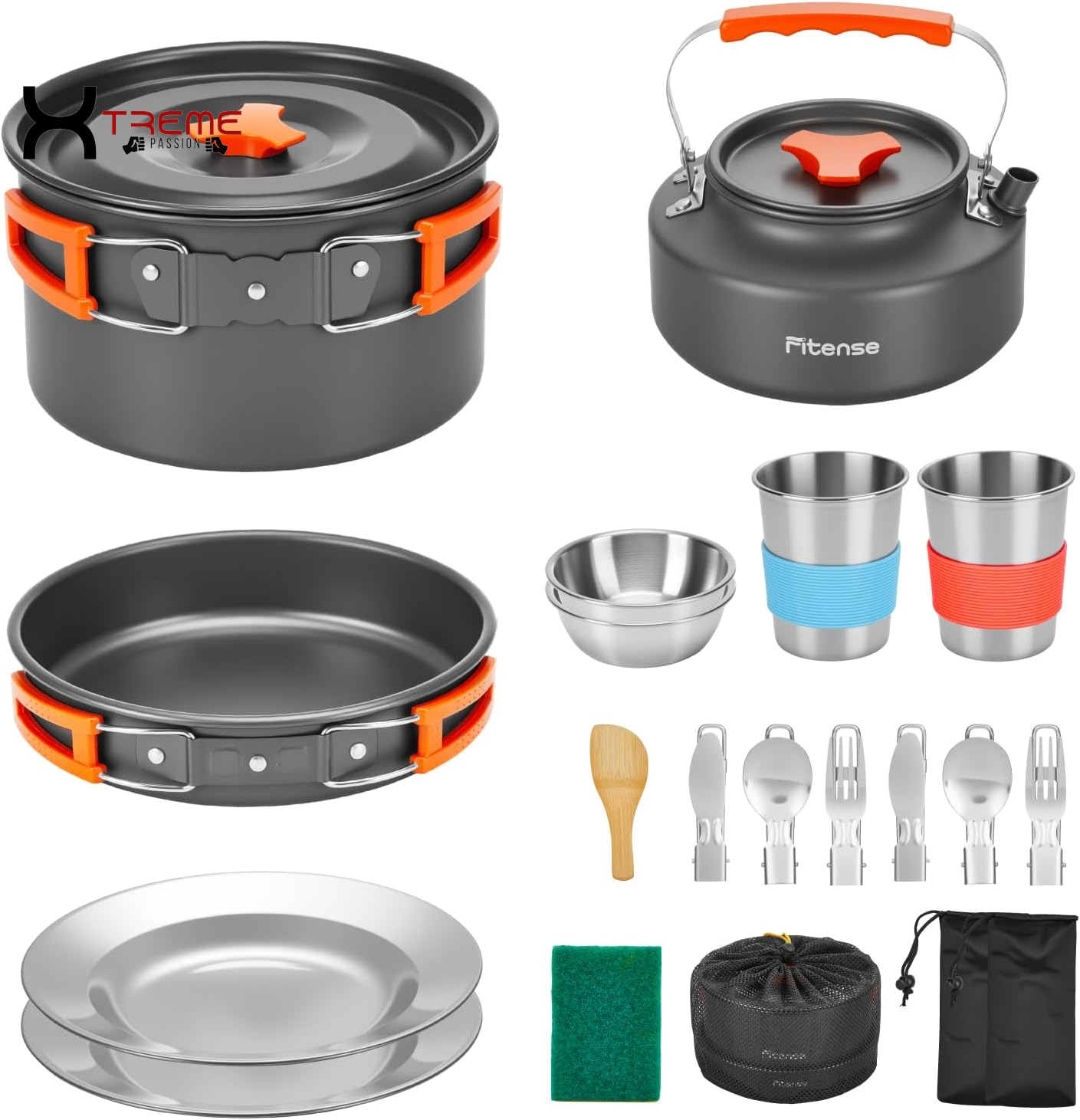 Discover the Ultimate 22-Piece Lightweight Camping Cookware Set – Perfect for Adventurous Couples and Small Groups!