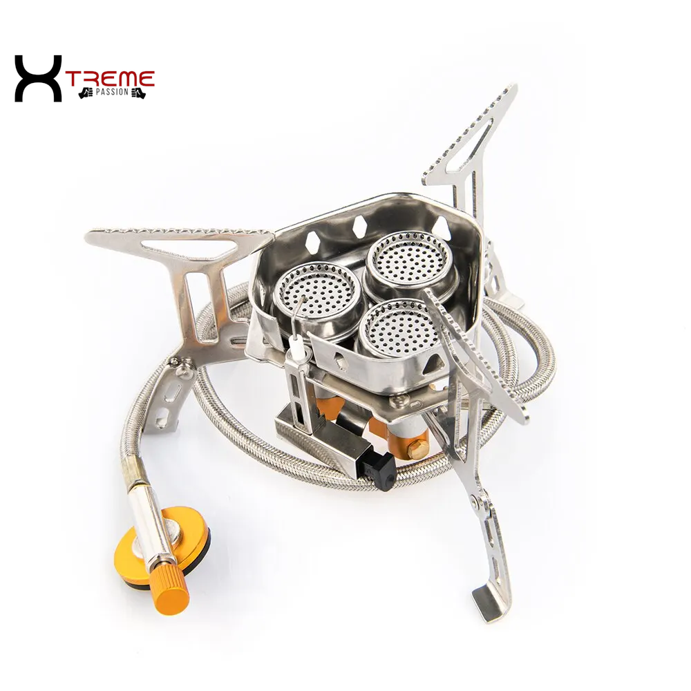 Portable High-Power Camping Gas Stove - Perfect for Picnics, Barbecues, and Outdoor Adventures!