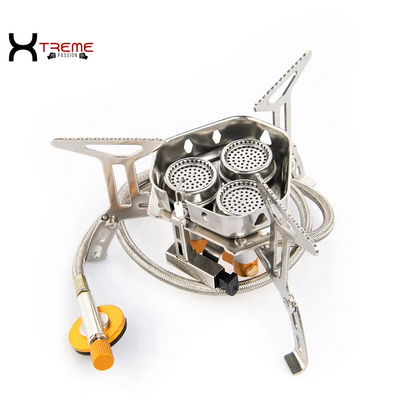 Portable High-Power Camping Gas Stove - Perfect for Picnics, Barbecues, and Outdoor Adventures!