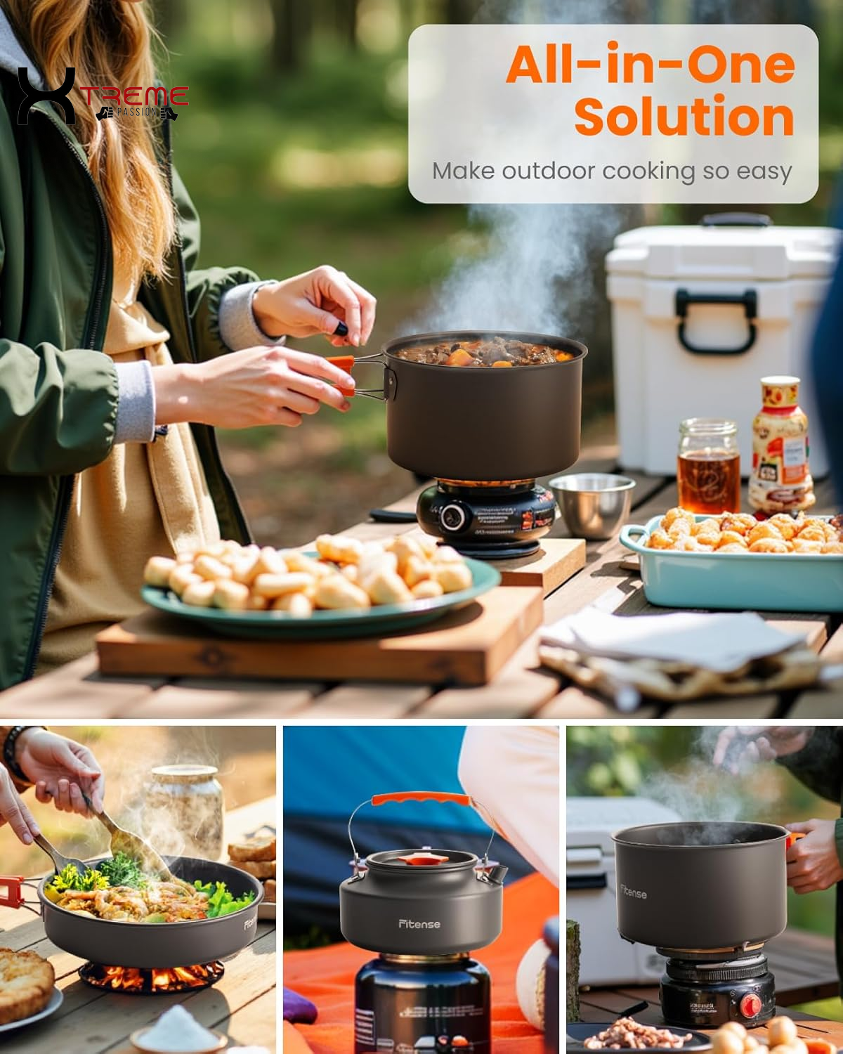 Discover the Ultimate 22-Piece Lightweight Camping Cookware Set – Perfect for Adventurous Couples and Small Groups!