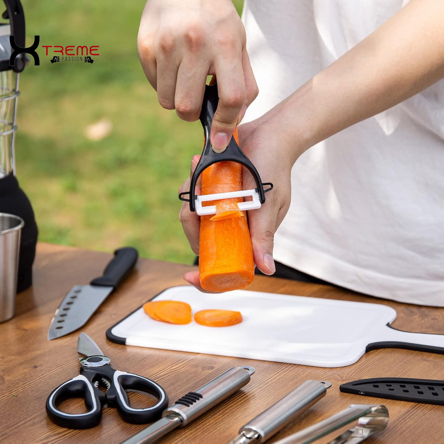 Ultimate 14-Piece Stainless Steel Camping Cooking Set - Your Complete Outdoor Kitchen Companion with Portable Storage Bag for Grilling, BBQ, and Adventure Cooking!