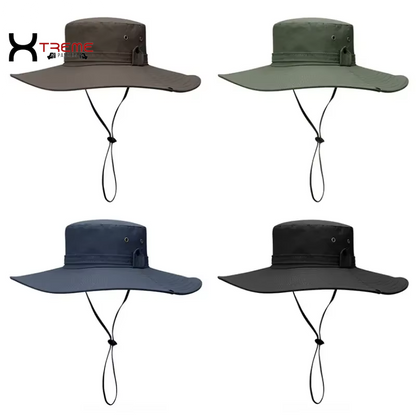 Ultimate Sun Protection Fishing Hat - Breathable Mesh Cap for Outdoor Adventures, Hiking, and Camping - Stylish Anti-UV Men's Panama Hat