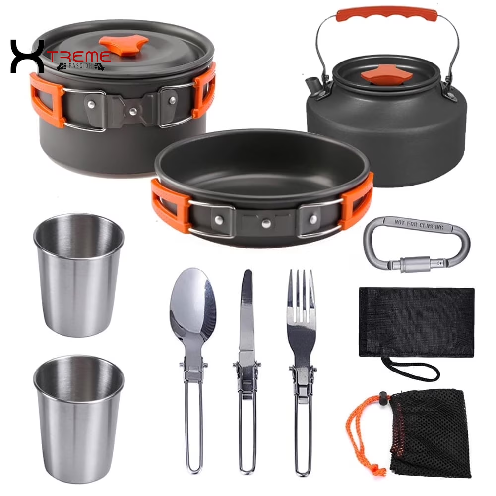11-Piece Lightweight Camping Cookware Set 