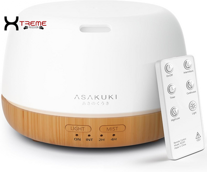 Transform Your Space with the 500ml Ultrasonic Essential Oil Diffuser - Aromatherapy Humidifier Featuring Remote Control, 7 LED Colors, Timer & Auto Shut-Off for Large Areas