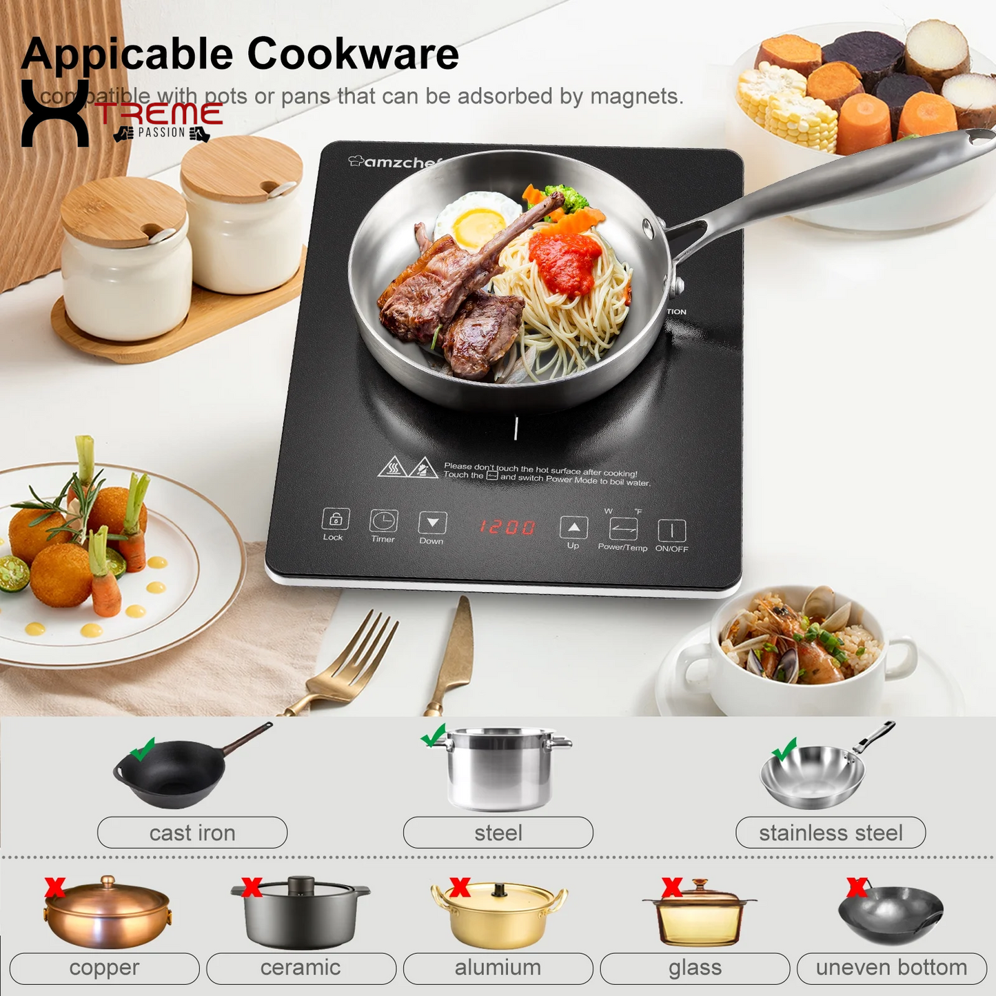 Versatile Multi-Burner Induction Cooktop for Effortless Cooking
