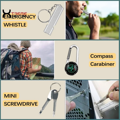 35-in-1 Ultimate Survival Kit - Essential Emergency Gear for Camping, Fishing, and Hunting - Perfect Gift for Men!