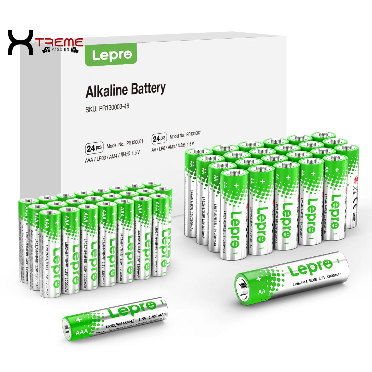 High Performance AA & AAA Battery Combo Pack - 24 Count Alkaline Power for All Your Devices!