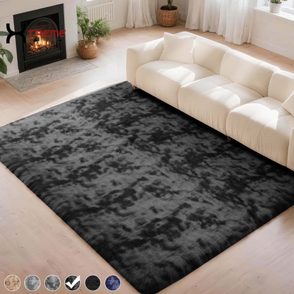 Indulge in Luxury with Our 8x10 Soft Fluffy Camel Area Rug - Perfect for Modern Living Spaces!