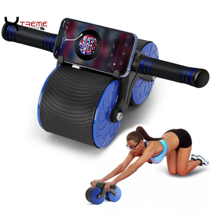 Transform Your Core with the Dual Wheel Automatic Rebound Abdominal Wheel - The Ultimate Home Fitness Trainer