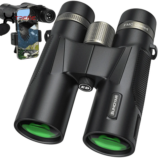 Unleash Your Outdoor Adventures with the 10X42 HD Professional Binoculars - Waterproof, BAK4 Prism, Includes Phone Adapter & Case for Bird Watching, Hiking & Travel