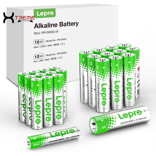 High Performance AA & AAA Battery Combo Pack - 24 Count Alkaline Power for All Your Devices!