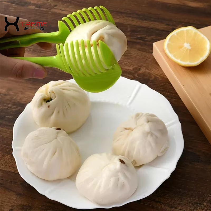 Versatile Handheld Tomato Slicer & Fruit/Vegetable Cutter - Essential Kitchen Gadget for Effortless Food Prep!