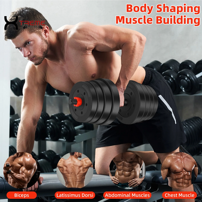 Transform Your Home Workouts with the 66 LBS Adjustable Dumbbell Set – Ultimate Versatility and Sleek Design for All Fitness Levels