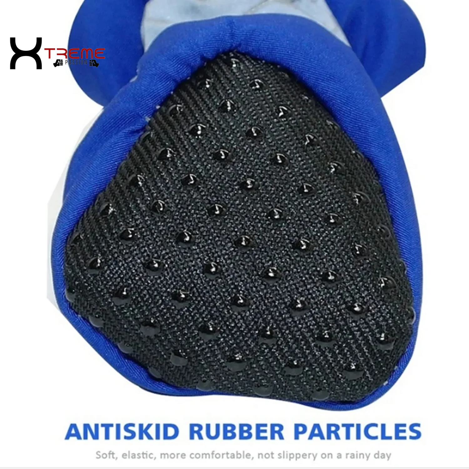 4Pcs Waterproof Pet Dog Shoes - Anti-Slip Rain Boots for Small Dogs & Cats - Stylish Blue Booties for Paws