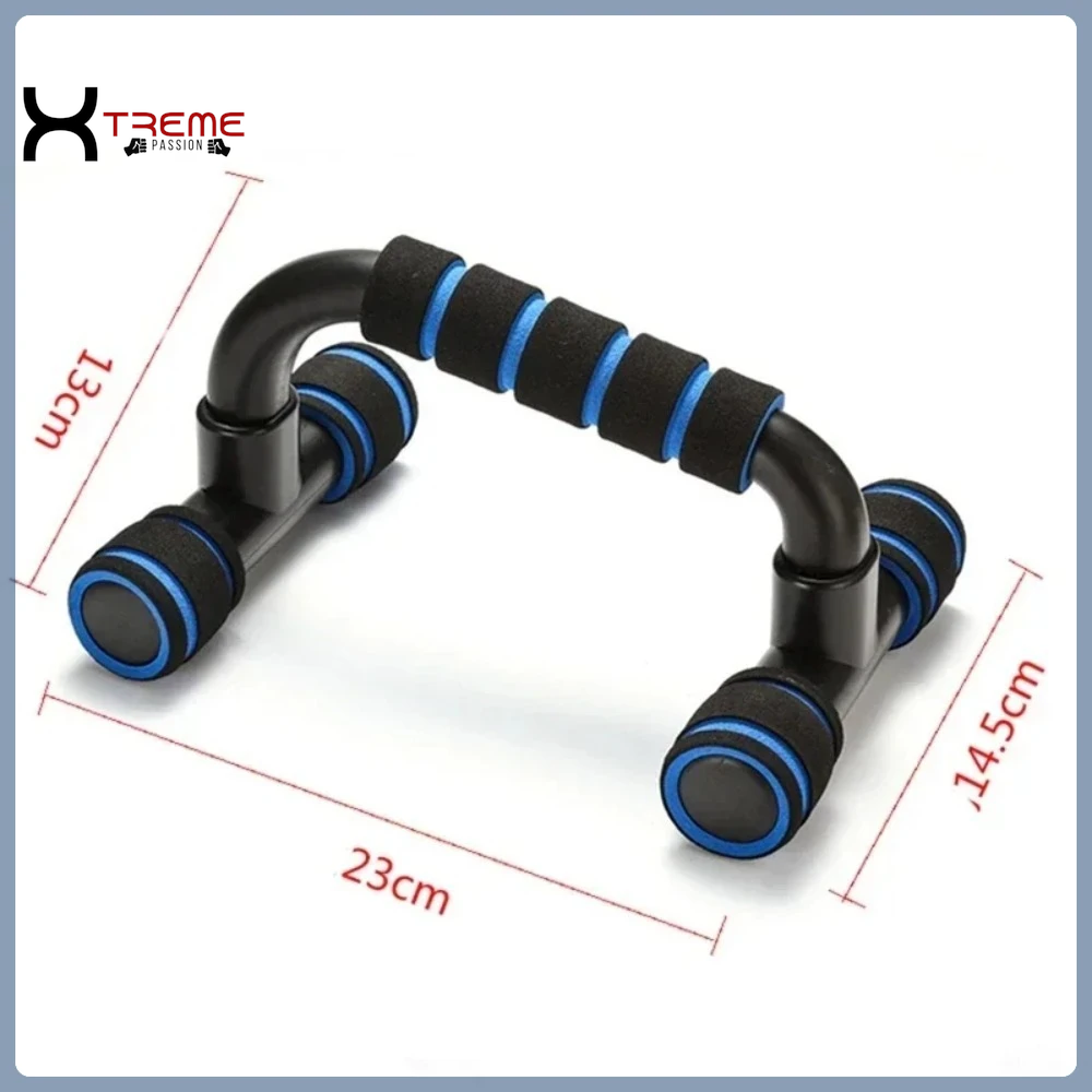 H-Shaped Push-Up Bracket for Enhanced Pectoral Muscle Training - Compact Home Fitness Equipment for Men