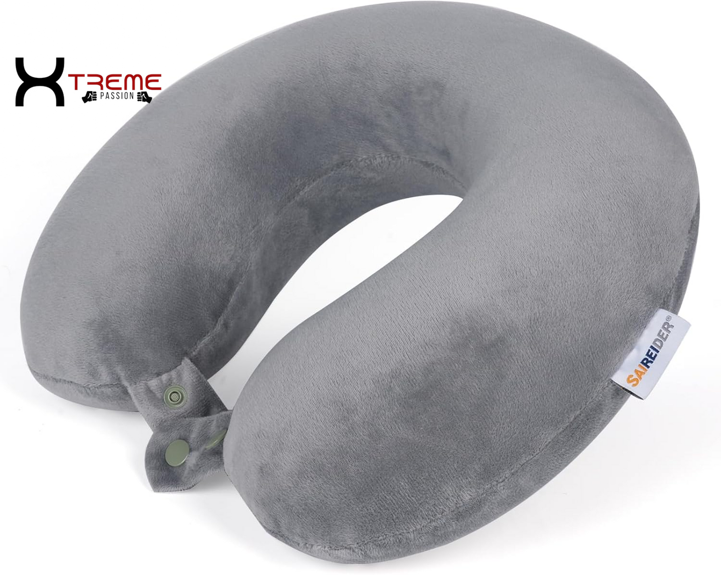 Experience Unmatched Comfort with Our 100% Pure Memory Foam Travel Neck Pillow - Perfect for Airplane, Car, Home & Office with Easy-to-Clean Washable Cover in Black