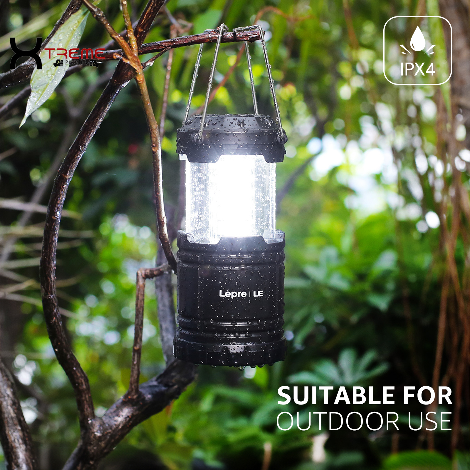Illuminate Your Adventures with the Super Bright LED Collapsible Camping Lantern 4-Pack - Portable, Waterproof Emergency Lights for Every Outdoor Experience