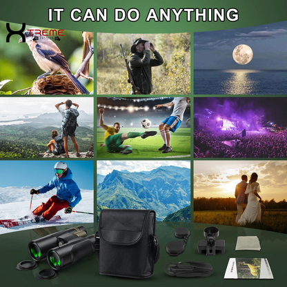 Unleash Your Outdoor Adventures with the 10X42 HD Professional Binoculars - Waterproof, BAK4 Prism, Includes Phone Adapter & Case for Bird Watching, Hiking & Travel