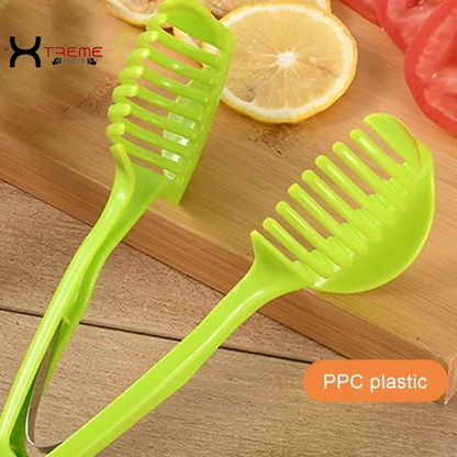 Versatile Handheld Tomato Slicer & Fruit/Vegetable Cutter - Essential Kitchen Gadget for Effortless Food Prep!