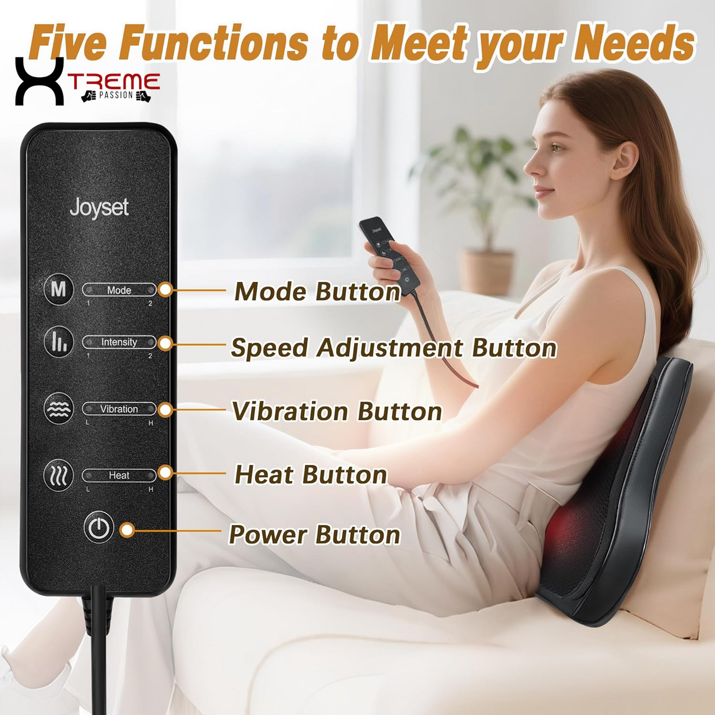 Experience Ultimate Relaxation with the 4D Shiatsu Back Massager - Your Go-To Solution for Neck and Back Pain Relief!