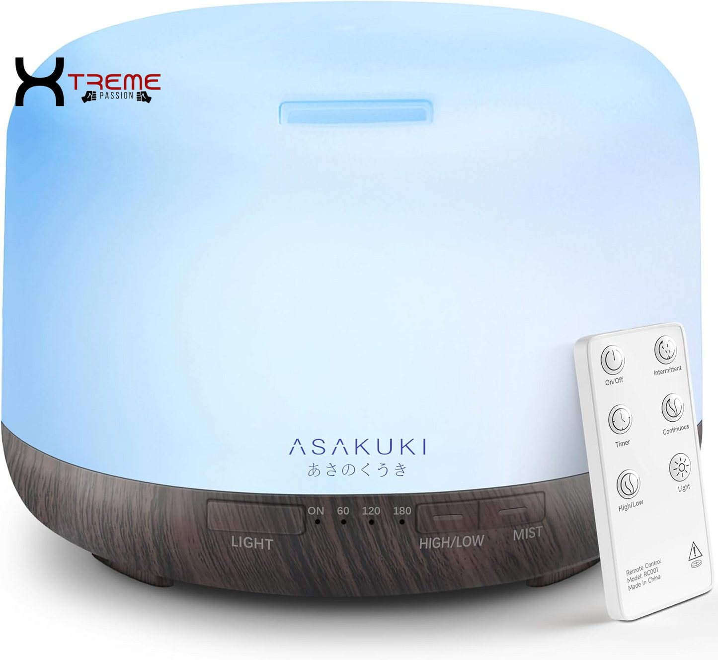 Transform Your Space with the 500ml Ultrasonic Essential Oil Diffuser - Aromatherapy Humidifier Featuring Remote Control, 7 LED Colors, Timer & Auto Shut-Off for Large Areas