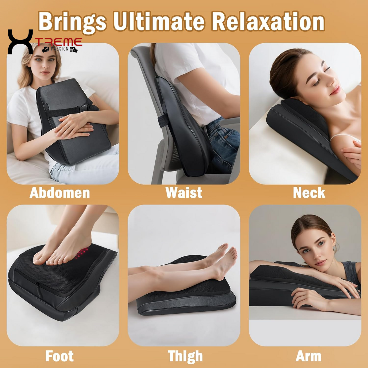 Experience Ultimate Relaxation with the 4D Shiatsu Back Massager - Your Go-To Solution for Neck and Back Pain Relief!