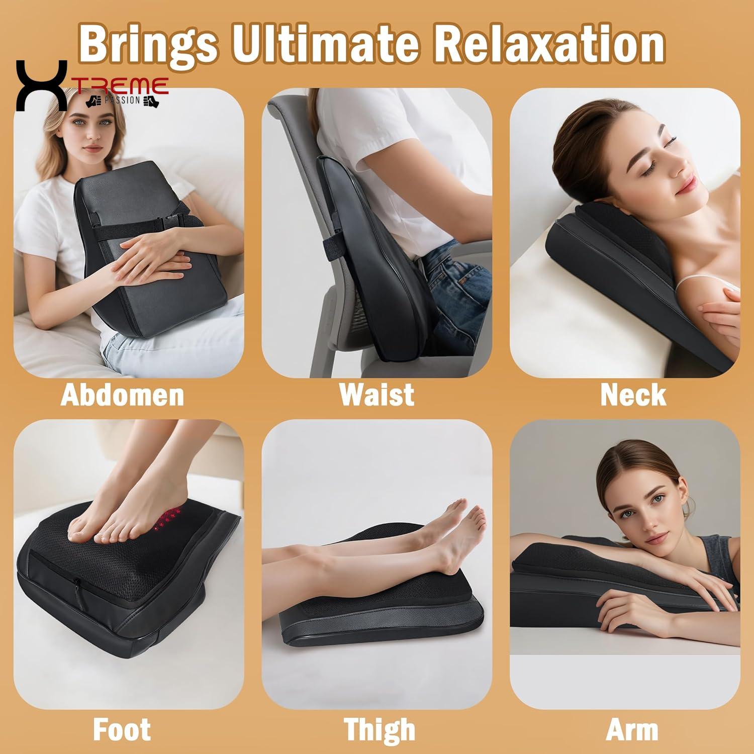 Experience Ultimate Relaxation with the 4D Shiatsu Back Massager - Your Go-To Solution for Neck and Back Pain Relief!
