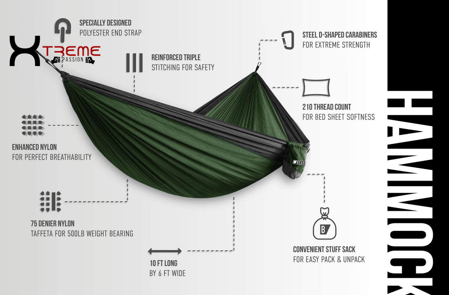 Outdoor  Double Hammock 