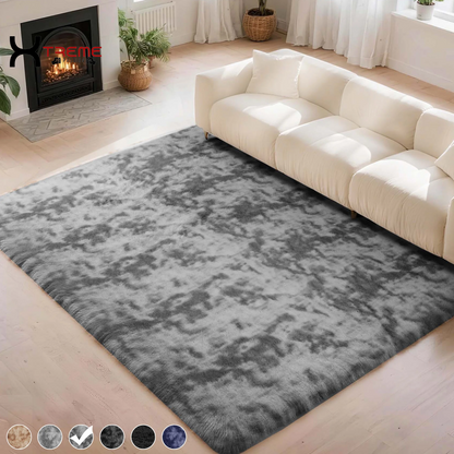 Indulge in Luxury with Our 8x10 Soft Fluffy Camel Area Rug - Perfect for Modern Living Spaces!