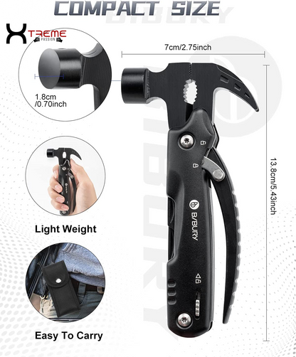 Professional Survival Multi-Tool - 15-in-1 Adventure Kit