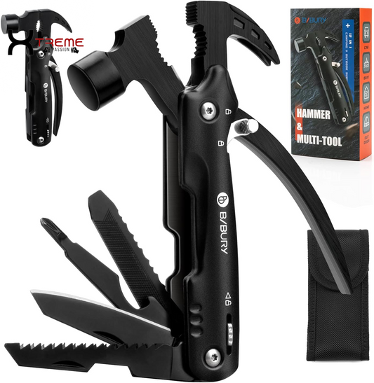 Professional Survival Multi-Tool - 15-in-1 Adventure Kit