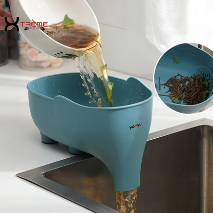 Elevate Your Kitchen with the Charming Elephant Sink Strainer - Effortless Draining & Food-Safe Design!