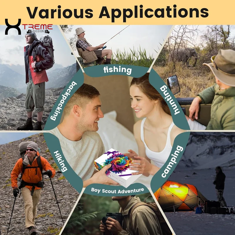 35-in-1 Ultimate Survival Kit - Essential Emergency Gear for Camping, Fishing, and Hunting - Perfect Gift for Men!