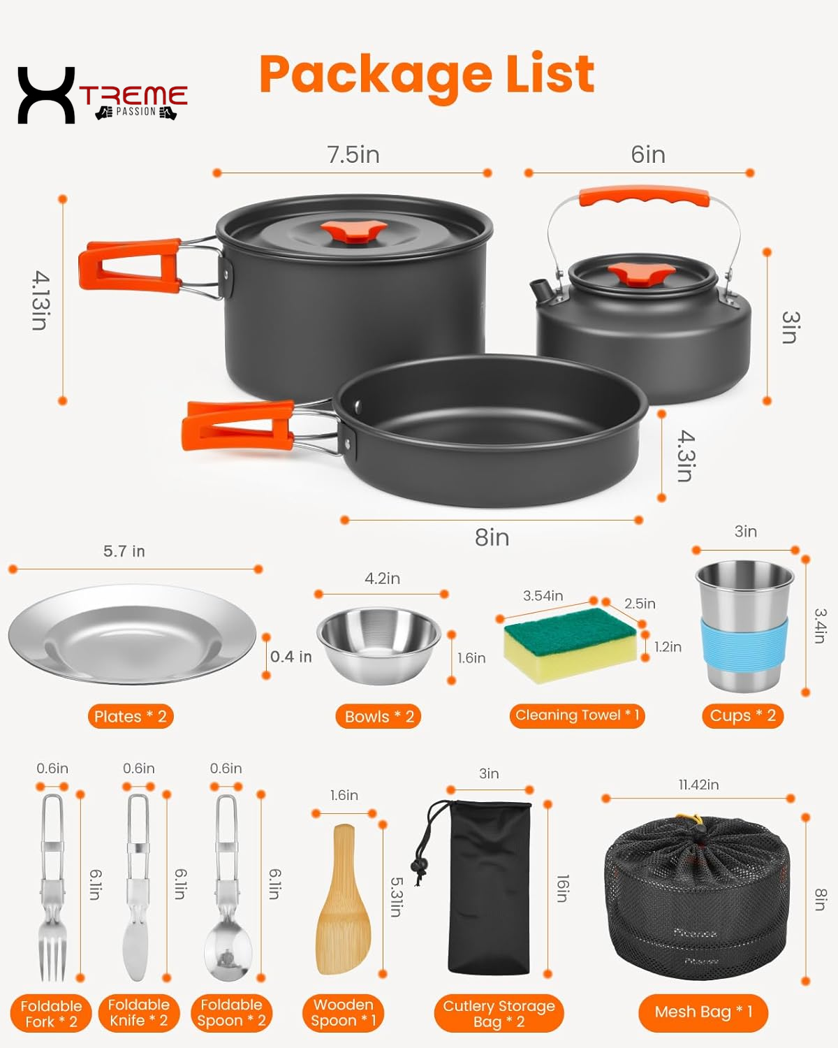 Discover the Ultimate 22-Piece Lightweight Camping Cookware Set – Perfect for Adventurous Couples and Small Groups!