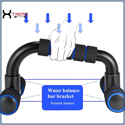 H-Shaped Push-Up Bracket for Enhanced Pectoral Muscle Training - Compact Home Fitness Equipment for Men