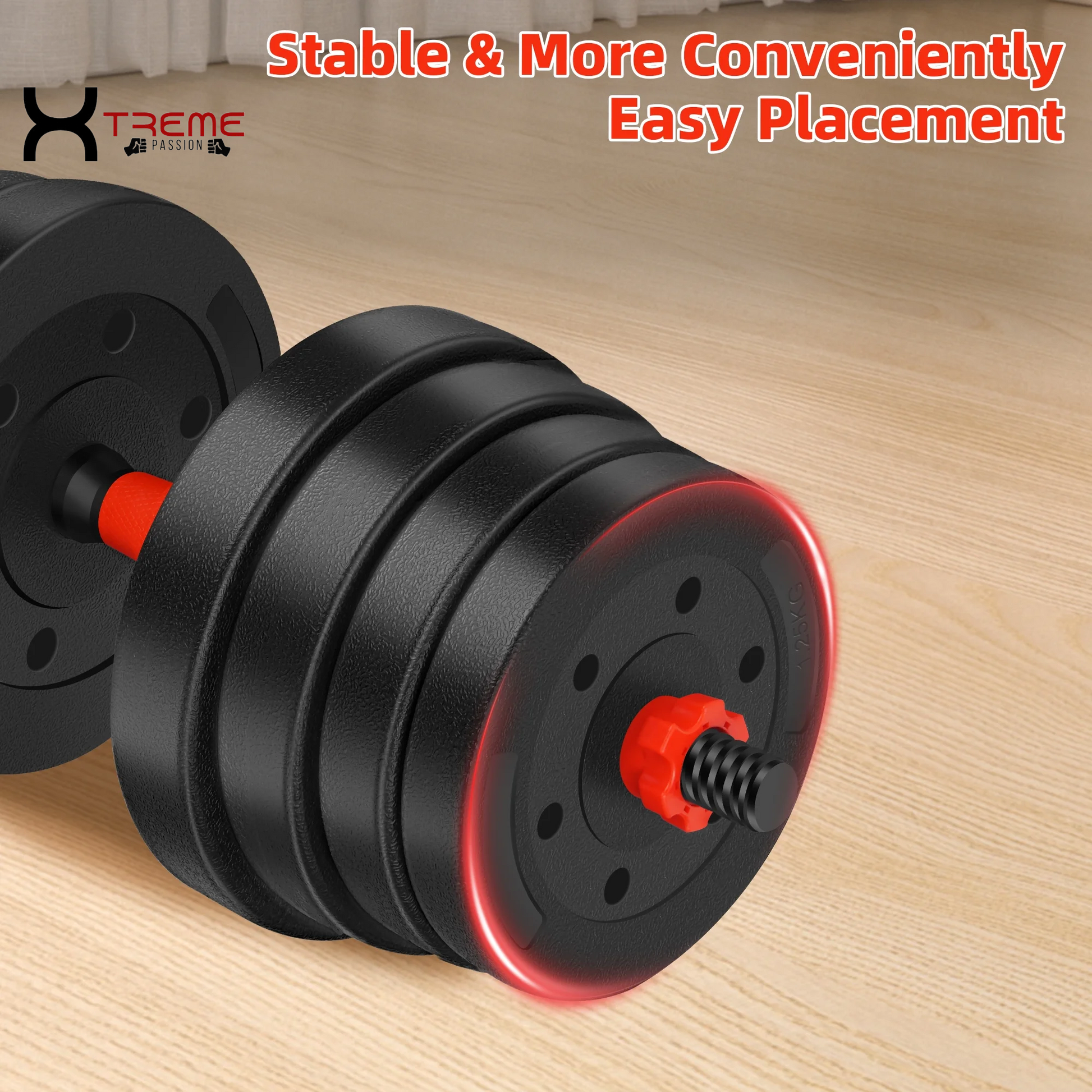 Transform Your Home Workouts with the 66 LBS Adjustable Dumbbell Set – Ultimate Versatility and Sleek Design for All Fitness Levels