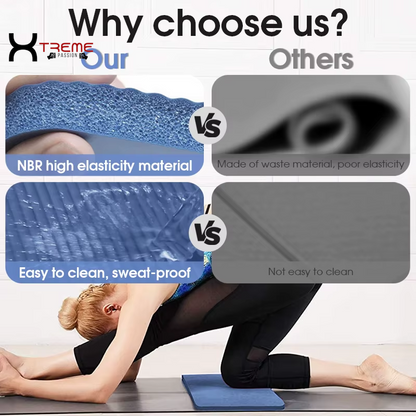 Premium Thick Yoga Mat & Knee Pad - Anti-Skid Comfort Foam for Yoga, Pilates, and Gymnastics
