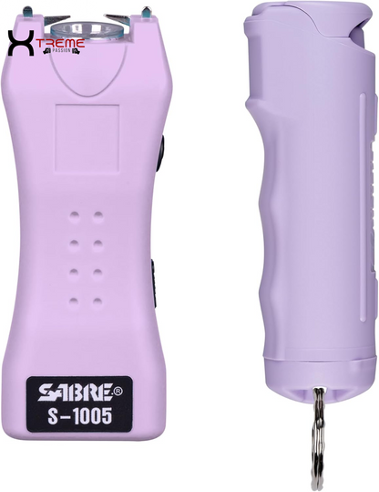 Ultimate Self Defense Kit: Rechargeable Stun Gun & Pepper Spray with 120 Lumen Flashlight for Unmatched Protection