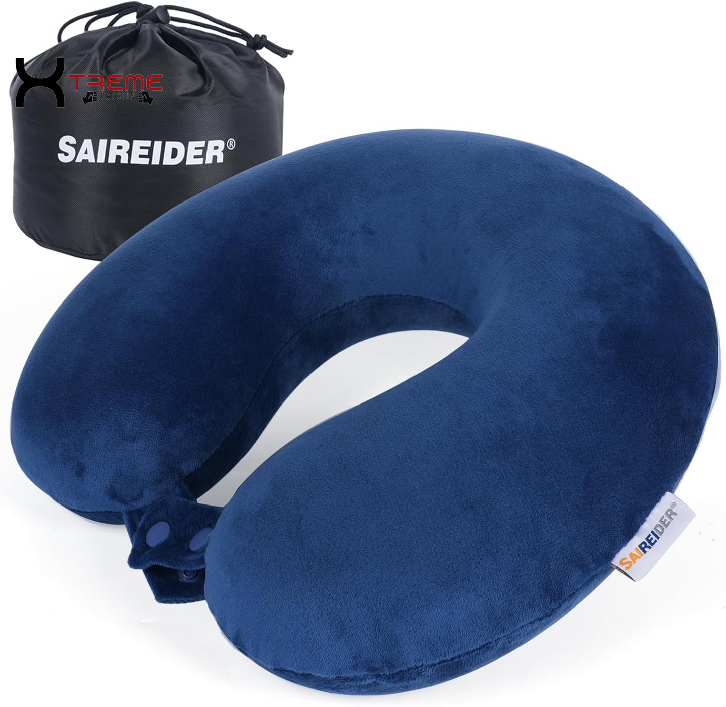 Experience Unmatched Comfort with Our 100% Pure Memory Foam Travel Neck Pillow - Perfect for Airplane, Car, Home & Office with Easy-to-Clean Washable Cover in Black